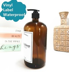 3.55″ X 4.55″ Waterproof Vinyl Labels for Bottle Custom Label Hand Dish Soap