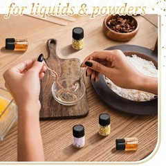 2ml Clear Small Glass Vials 100pcs with Screw Caps(100pcs) 100pcs,