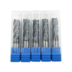 NEW! ! 5PCS 1/2 ” 4 FLUTE LONG CARBIDE END MILL – TiALN COATED
