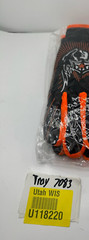 (2 PAIRS) Sports Cycling Bike Gloves Padded Full Finger Black/Orange