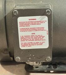 Baldor-M3555-Industrial Motor-56H-3450 RPM-208-230/460 V-3 Phase-AMPS (5.7-5.4)