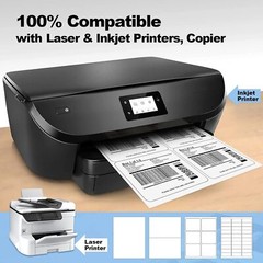Address Shipping Labels 8.5×5.5 Self-Adhesive Blank for Laser & Inkjet Any Size