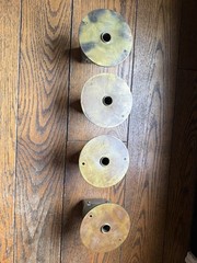 Brass Floor Mount Electrical Outlet * Lot Of Four * Tillman mfg Latrobe Pa