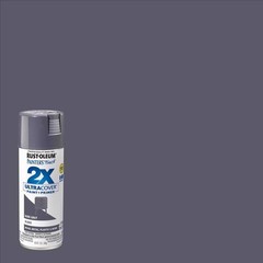 Rust-Oleum 249115 2X Ultra Cover Gloss Dark Gray Spray Paint 12 oz. (Pack of 6)