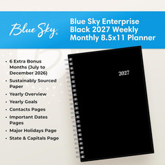 2027 Weekly and Monthly Planner Calendar, Includes January 2027 – December 2027,