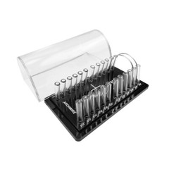 Dental Orthodontic Arch Wire Organizer Storage Box Placing Brackets Round Case