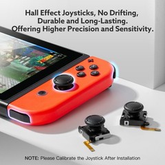 BRONAL TMR Hall Effect Joystick Compatible with Joycon [No Black NS40 Single