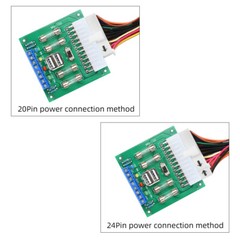 20Pin 24Pin ATX Benchtop Board Computer PC Power Supply Breakout Adapter Module