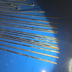 Harris Stay-Silv 15% Flat Brazing Rods .050” X 1/8”. 15 Full Sticks, 8 Partial.