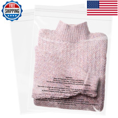Wepoly – 12 X 15 1000 Count Self Seal Clear Poly Bags Suffocation Warning For