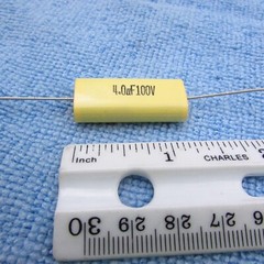 Qty 2 4uF 100V Metalized Polyester Film Speaker Crossover Capacitor