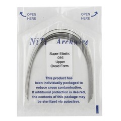100Pcs Dental Orthodontic Arch Wire Super Elastic NiTi Round Ovoid Form 012-020
