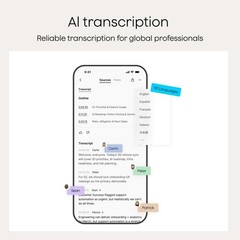 Plaud Note Pro AI Voice Recorder, Transcribe & Summarize with AI, App Black