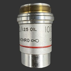AO American Optical Microscope Objective 100/1.25 oil Plan Achro Cat1024 Austria
