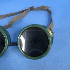 Vintage Oxweld Welding Goggles Doc Brown Back to the Future Cosplay Lens Intact