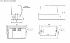 Magnetic Motor Starter, Push Button, 2-20 HP, 208-480 volts, 1 and 3 phase