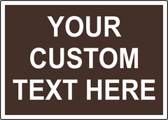 YOUR CUSTOM TEXT HERE | Adhesive Vinyl Sign Decal