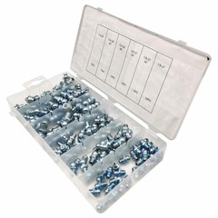 US110Pc Hydraulic Grease Assortment Lube Lubrication Assorted Zerk Straight90/45