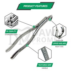 Dental Extracting Forceps 88L & 88R Molar Tooth Extraction Surgical German Grade