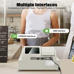 POS Electronic Cash Register 48 Keys Cash Management System with Thermal Printer