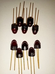 LOT OF 10* LED, FLV102, FAIRCHILD, Visible Lamp, RED Diffused, 50 mA, Gold Leads