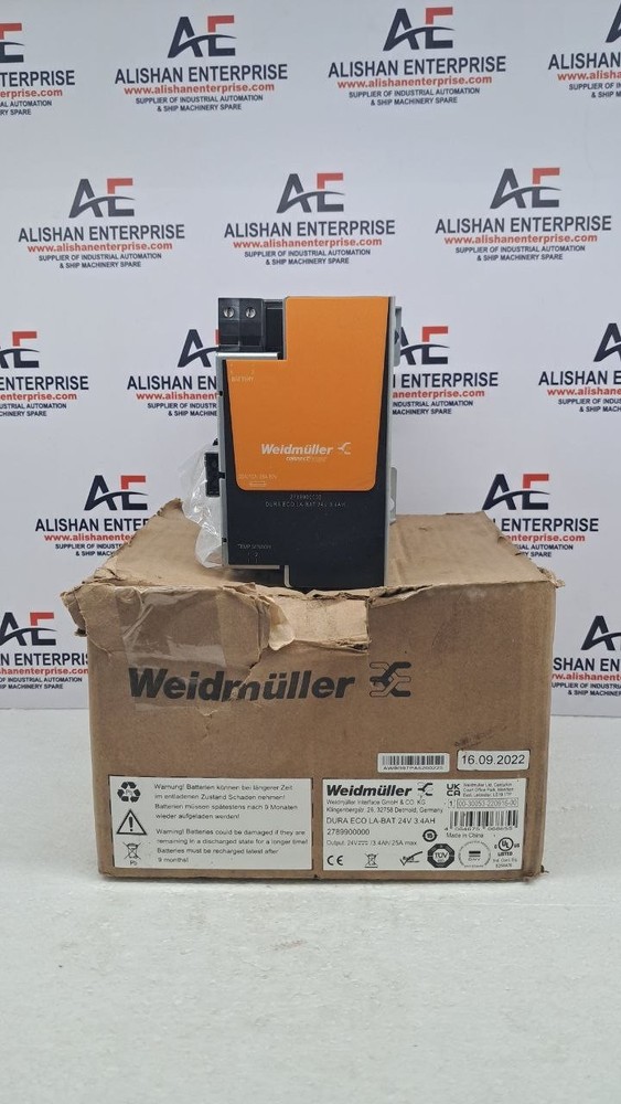 Weidmuller 2789900000 DURA ECO LA-BAT 24V 3.4AH Switching Power Supply
