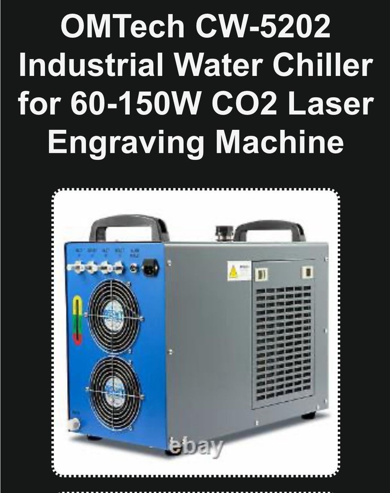 OMTech Dual Industrial Water Cooling System, CW-5202