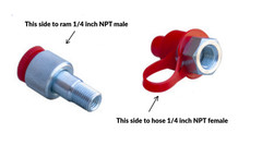 1/4″ Hydraulic Ram Coupler 4 and 10 Ton Porta Power Male and Female Side Fitting