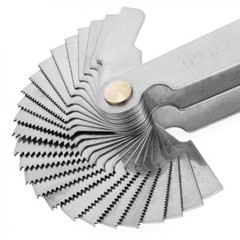 52Blade Screw Thread Pitch Gauge Set SAE Whitworth 55°&Metric 60° Grip Measuring