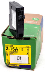 Lot of 1 – QO1515 Square D 15A 240V Twin Tandem Circuit Breaker No Hook