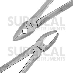 Set of 10 Extracting Forceps Dental Extraction Instruments German Grade