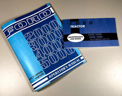 Ford 2000 3000 4000 5000 Tractor Operators Owners Manual All Purpose Lcg W/ Log