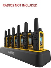 DEWALT 6 Port Charger for DXFRS800 Walkie Talkie Two-Way Radios, NEW/SEALED