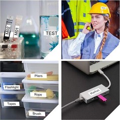 10PK Compatible for Brady BMP21 M21-500-595-WT Label Cartridge White 1/2″ x 21