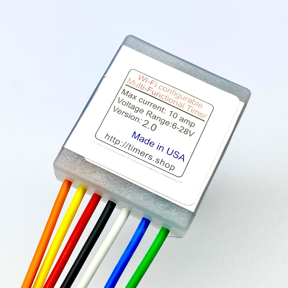✅ 6V-28V 10 Amp Timer Wi-Fi (configurable via phone) ✅