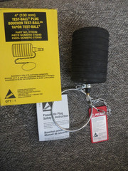 CHERNE Industries 4″ Test-Ball Plug (100mm) Pneumatic, Part No. 270040