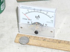 BRAND NEW 50 UA 50uA DC MICRO AMP CURRENT AMP A AMMETER ANALOG PANEL METER USA