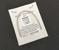 10 Packs 100Pcs Dental Ortho Thermal Activated NITI Rectangular Arch Wires