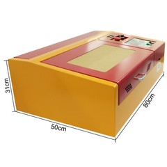 50W CO2 Laser Engraving Machines Laser Engraving 300*200mm 1-350 mm/s Kit Tools