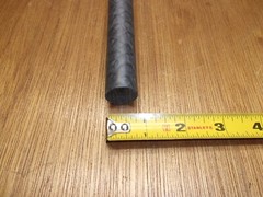 7/8″ X 11-3/4″ Black Nylon Excelon 6/6 Extruded Round Rod Bar Stock Plastic .875