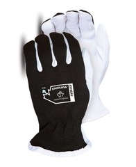 4 Pairs ENDURA MEDIUM Gloves Goatskin LEATHER Palm Full Finger, Safety Cuff READ
