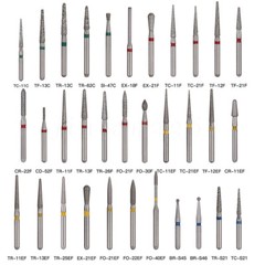 50 pcs Dental Diamond Ball Round burs Medium FG 1.6mm for High Speed Handpiece