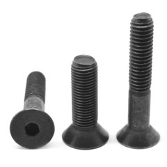 M12 x 1.75 x 40 MM (FT) Coarse Class 12.9 Socket Flat Hd Cap Screw Black