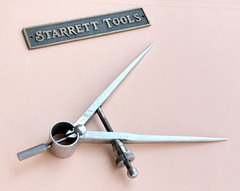 STARRETT No.77A Fay Spring-Type Dividers W/Square Legs; 4.0” Size & Capacity!