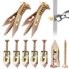 160 Pcs Drywall Self Drilling Anchors with Screws Kit, 80 Sheetrock Anchors (0.4