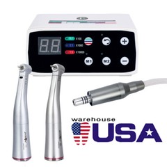 Dental Electric LED Brushless Micro Motor/1:5 1:1 Increasing Fiber Handpiece