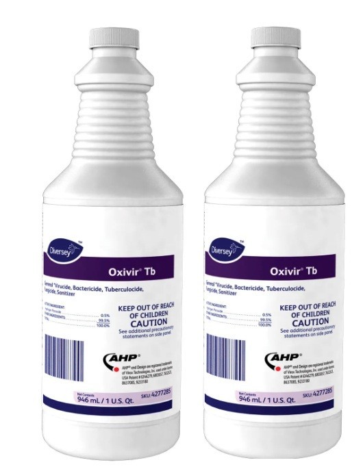 2 – Diversey Oxivir Tb Hospital Grade Disinfectant Cleaner 1 Qt 946mL4277285 RTU