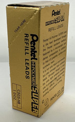 Pentel Super Hi-Polymer Ultra Fine .02″ Lead Refills 0.5mm HB C505-HB 12 Tubes
