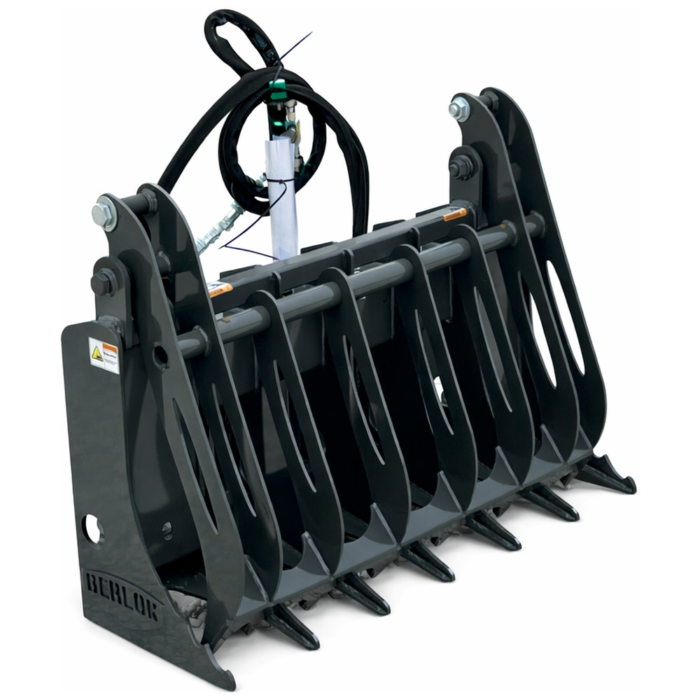 Berlon 48″ Mini Root Rake Brush Grapple Fits Mini Skid Steer Toro Kubota SCL USA