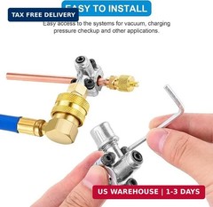 10PCS BPV-31 Bullet Piercing Valve, Bullet Piercing Valves Kit, A/C Refrigerant